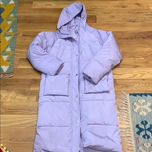ASOS Lavender oversized puffer